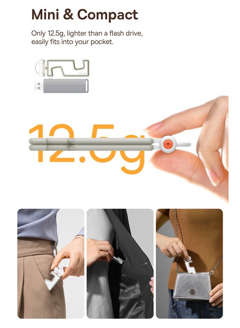بيسوس ستاند جوال  قابل للطي - ابيض - Image 5