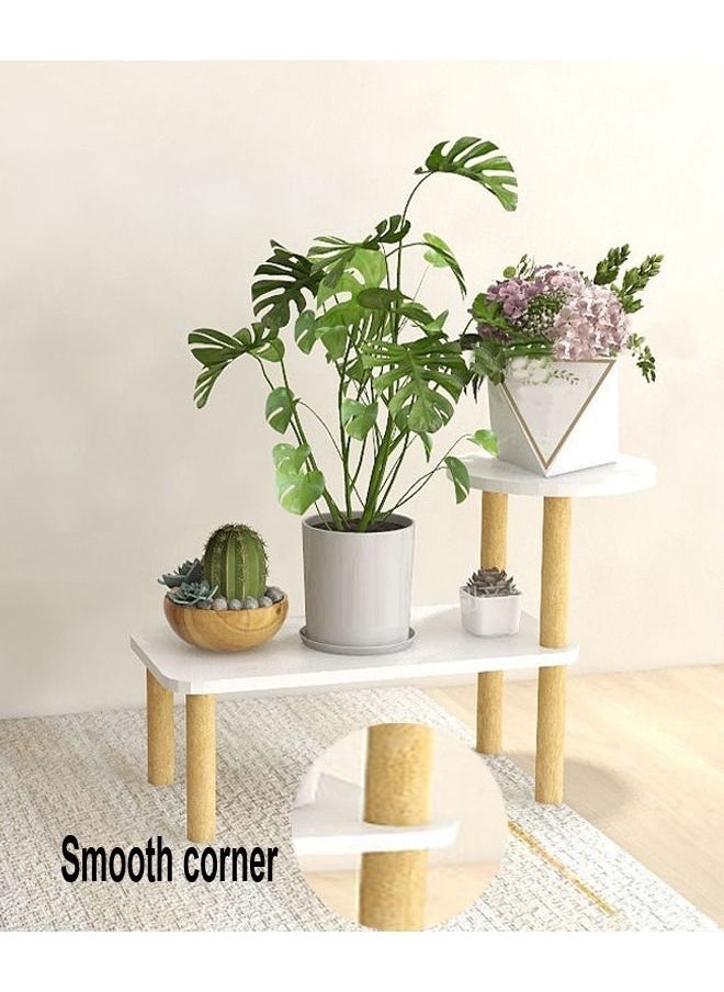fashionhome 2 رفوف التصميم الحديث رف وعاء الزهور لغرفة المعيشة  - Image 2