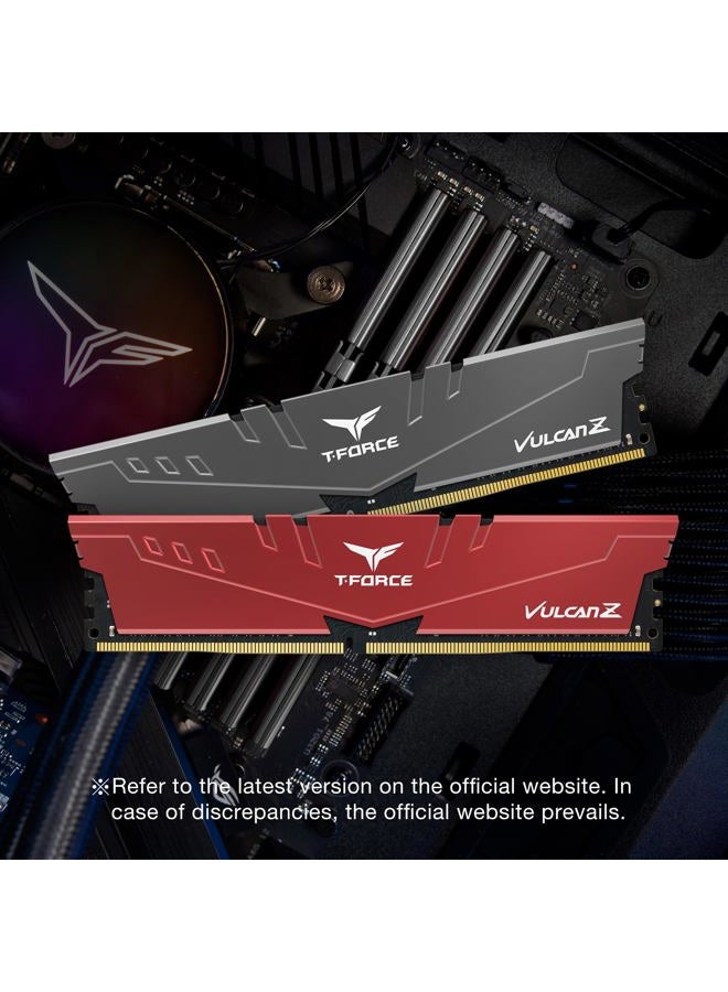TeamGroup T-Force Vulcan Z DDR4 16GB Kit (2x8GB) 3200MHz (PC4-25600) CL16 Desktop Memory Module Ram (Gray) - TLZGD416G3200HC16CDC01 - Image 5