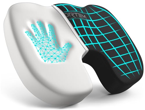 FORTEM Seat Cushion Office Chair Cushion Memory Foam Car Seat Cushions Sciatica Coccyx Tailbone Pain Relief Chair Cushions for Back Support Sitting Pad for Gaming Washable Cover Non Slip - Image 1