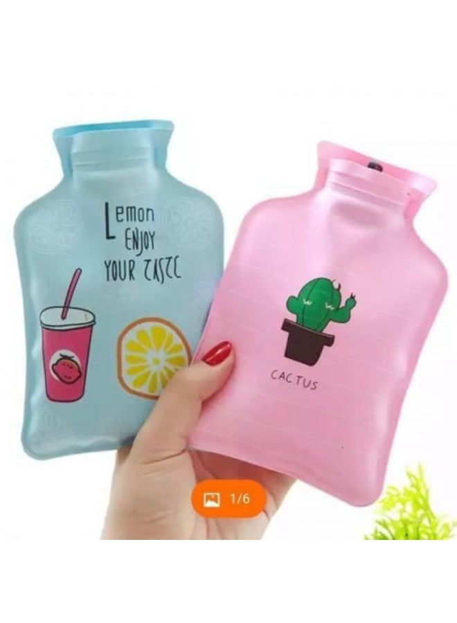 كيس مياه ساخنة صغير مطبوع عليه أشكال - Image 3