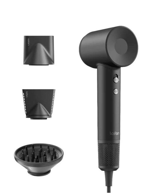 Laifen, Swift Special Hair Dryer, High Speed, Low Noise with 3 Magnetic Nozzle to dry, style and define your curls