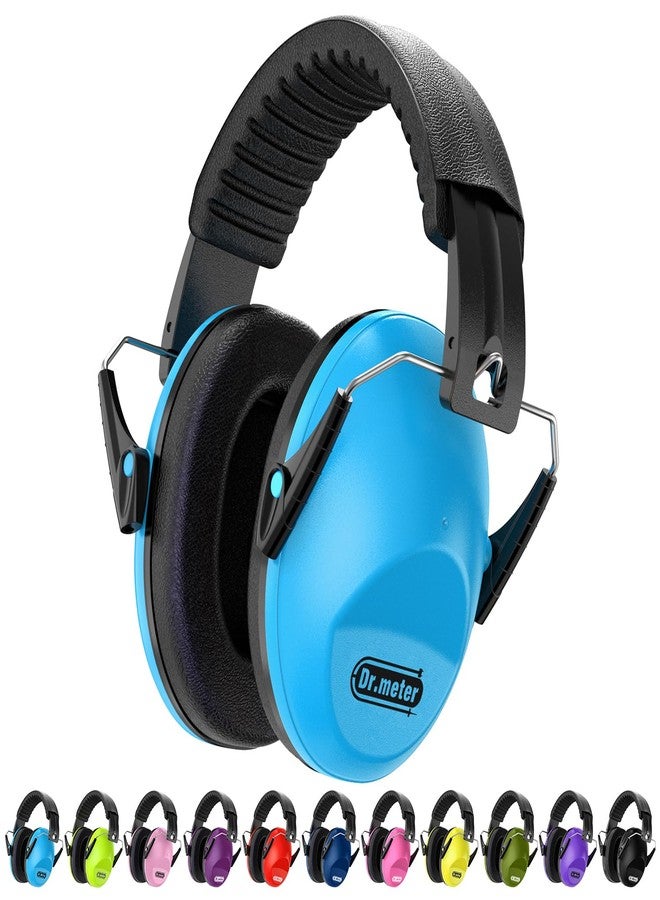 Dr.meter Ear Muffs for Noise Reduction: SNR27.4 Noise Cancelling Headphones for Autism with Adjustable Headband - Kids Ear Protection for Monster Jam, Fireworks, Concerts and Football Game - Blue - Image 1
