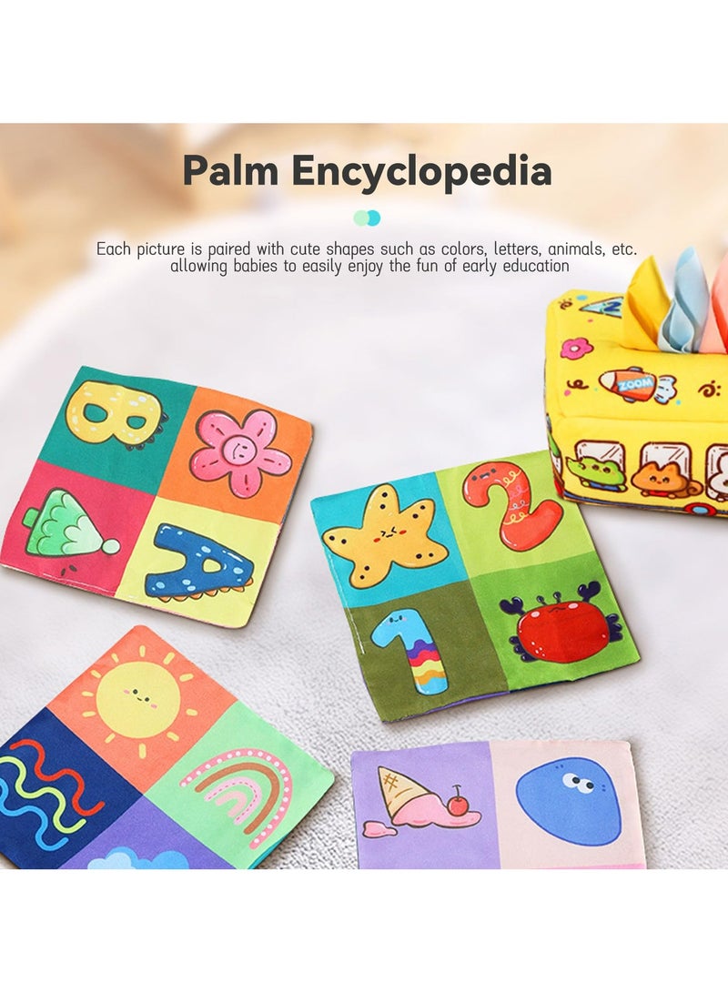 CMGTYYD Baby Tissue Box Toy, Montessori Toys for Babies 6-12 Months, Soft High Contrast Crinkle Sensory Toys, Suitable Children Magic Box Toy Or Educational & Sensory Development ﻿  - Image 2