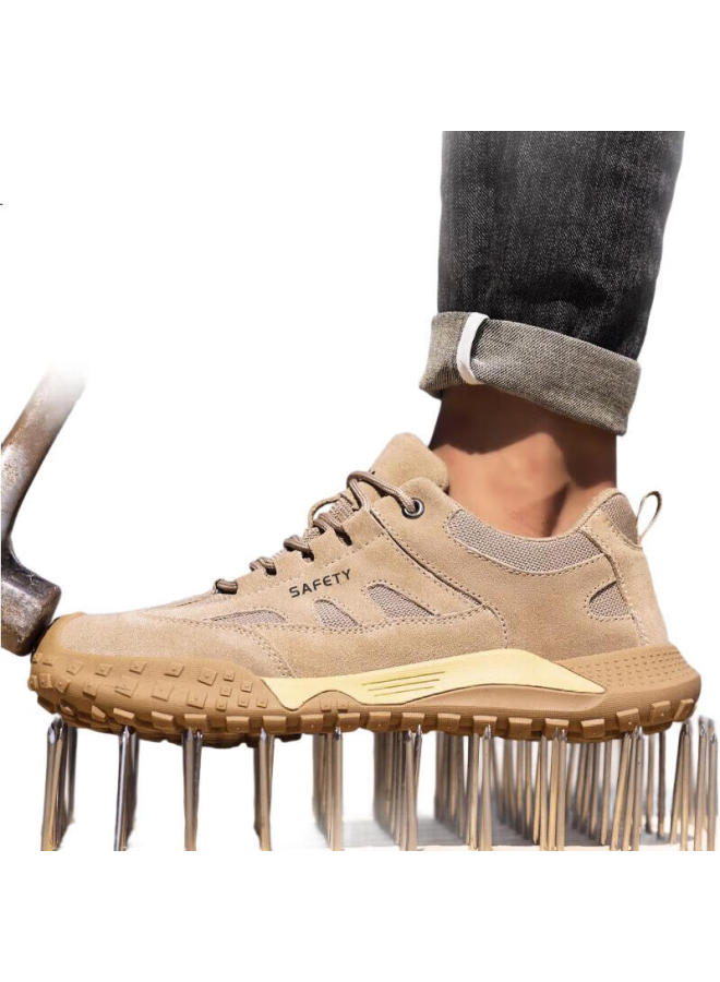 Jingtu Men'S Breathable Steel Toe Cap Puncture-Proof Lightweight Safety Work Shoes 3076 Size 42 - Image 1