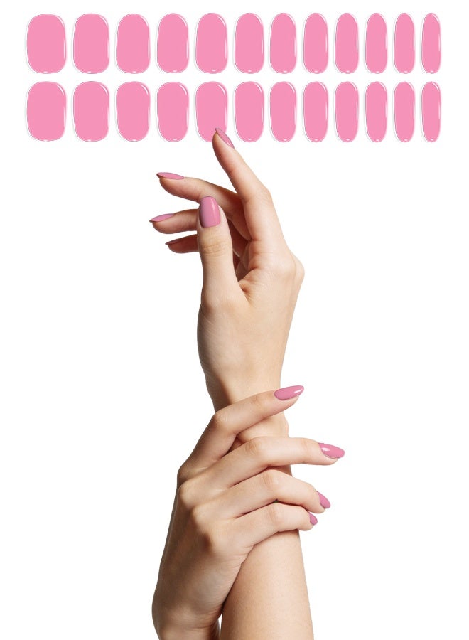 شرائط جل أظافر شبه معالجة – تتطلب مصباح UV/LED – مقاومة للماء – ألوان ثابتة – 20 شريط + مبرد + عود خشبي - Image 3