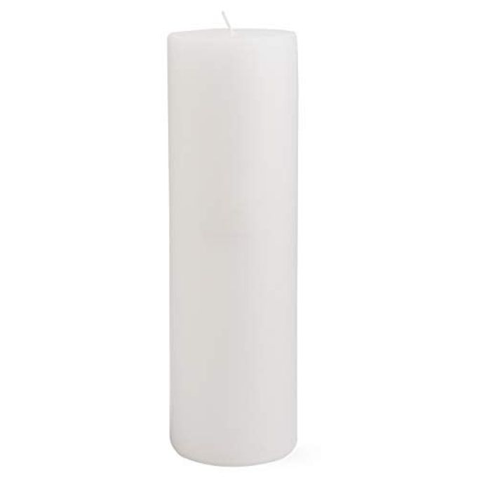 tag Chapel 3X10 White Pillar Paraffin Wax Candle Unscented Drip-Free Long Burning 145 Hours for Home Decor Wedding Parties Dining Dinner Kitchen Table Tabletop Living Room End Table Decor Decoration - Image 2