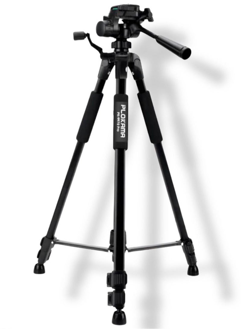 PLOKAMA PK9970 PROFESSIONAL TRIPOD FOR MOBILE & CAMERA 190CM - Image 1