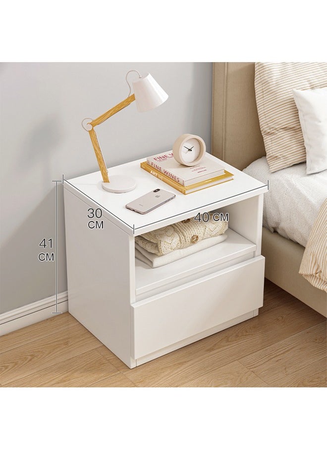 keke - Home Bedside Storage Cabinet With Drawer And Shelf - Image 1