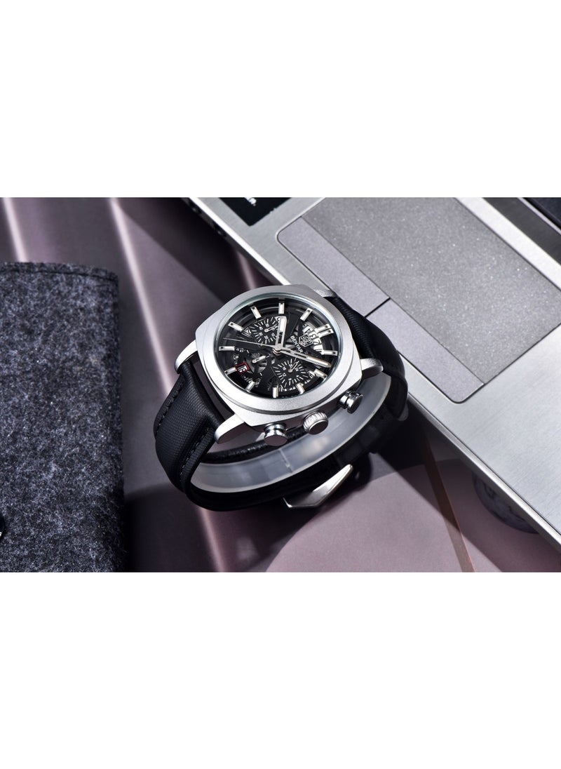 Watches for Men Luxury Quartz Water Resistant Watch Men's Chronograph Genuine Leather Strap 5205 Black - pzsku/ZEE0370CD1F536C6F15E4Z/45/_/1731982315/f7d66881-ec37-4df6-976b-55ff29e686a7