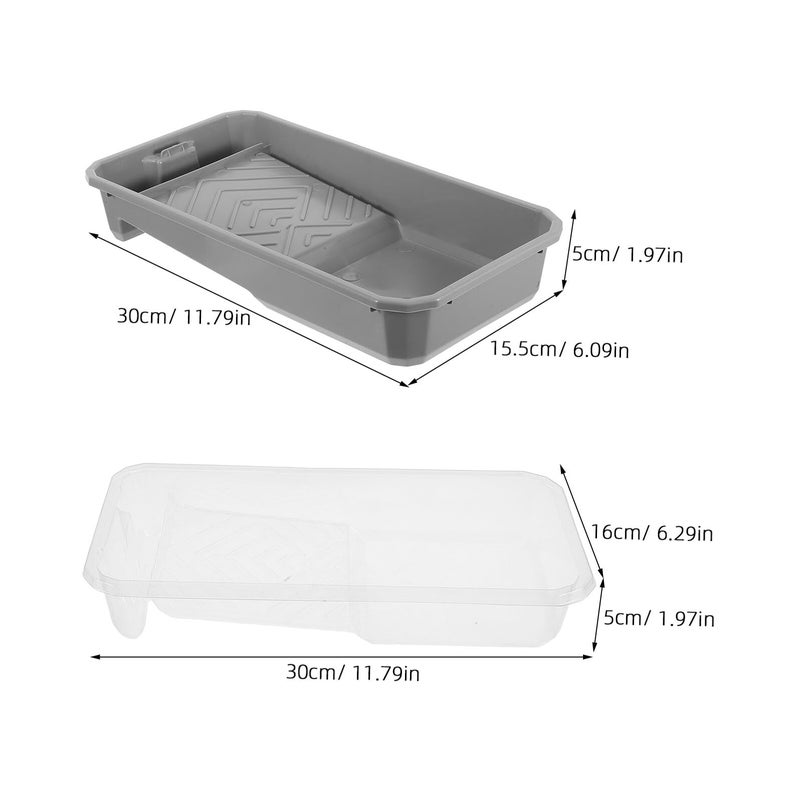 3Pcs 4 Inch Plastic Paint Tray Liners Set With Disposable Pads For Walls And Home Improvement - Image 3
