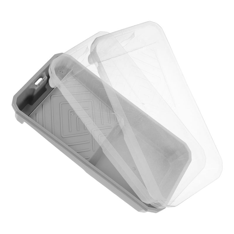 3Pcs 4 Inch Plastic Paint Tray Liners Set With Disposable Pads For Walls And Home Improvement - Image 2