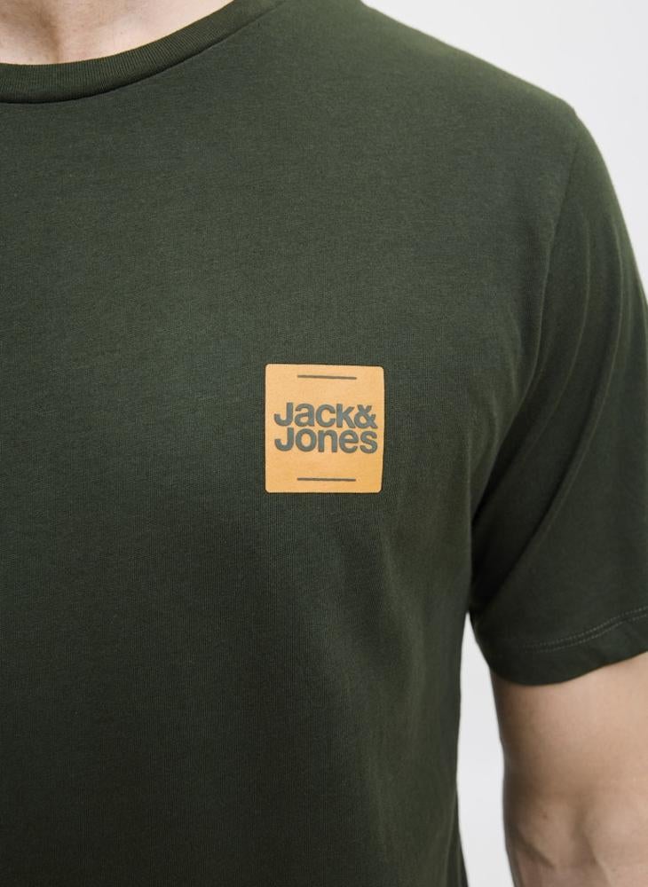JACK & JONES Logo Regular Fit Crew Neck T-Shirt - Image 3