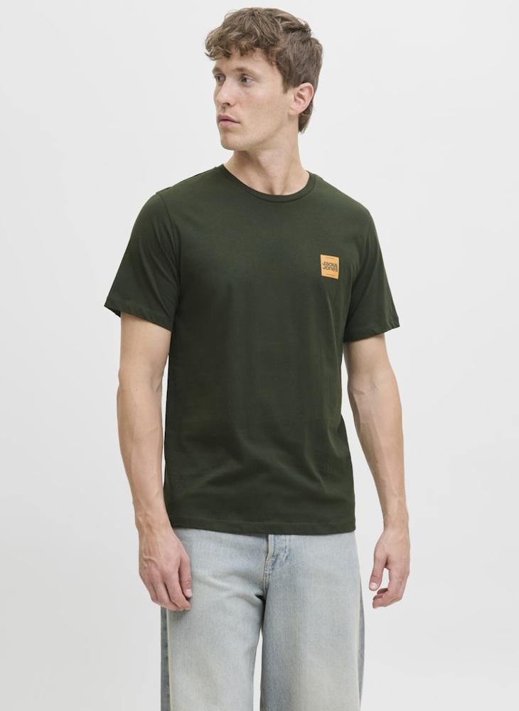 JACK & JONES Logo Regular Fit Crew Neck T-Shirt - Image 5