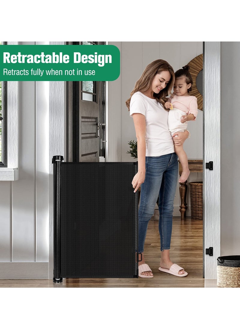 XiuWoo - 3 Meter Extra Wide Baby Gate for Large Openings Retractable Baby Gates for Doorways Extra Long Baby Gate Pet Gates for Dogs Indoor Outdoor Retractable Dog Gate for Stairs - Image 1