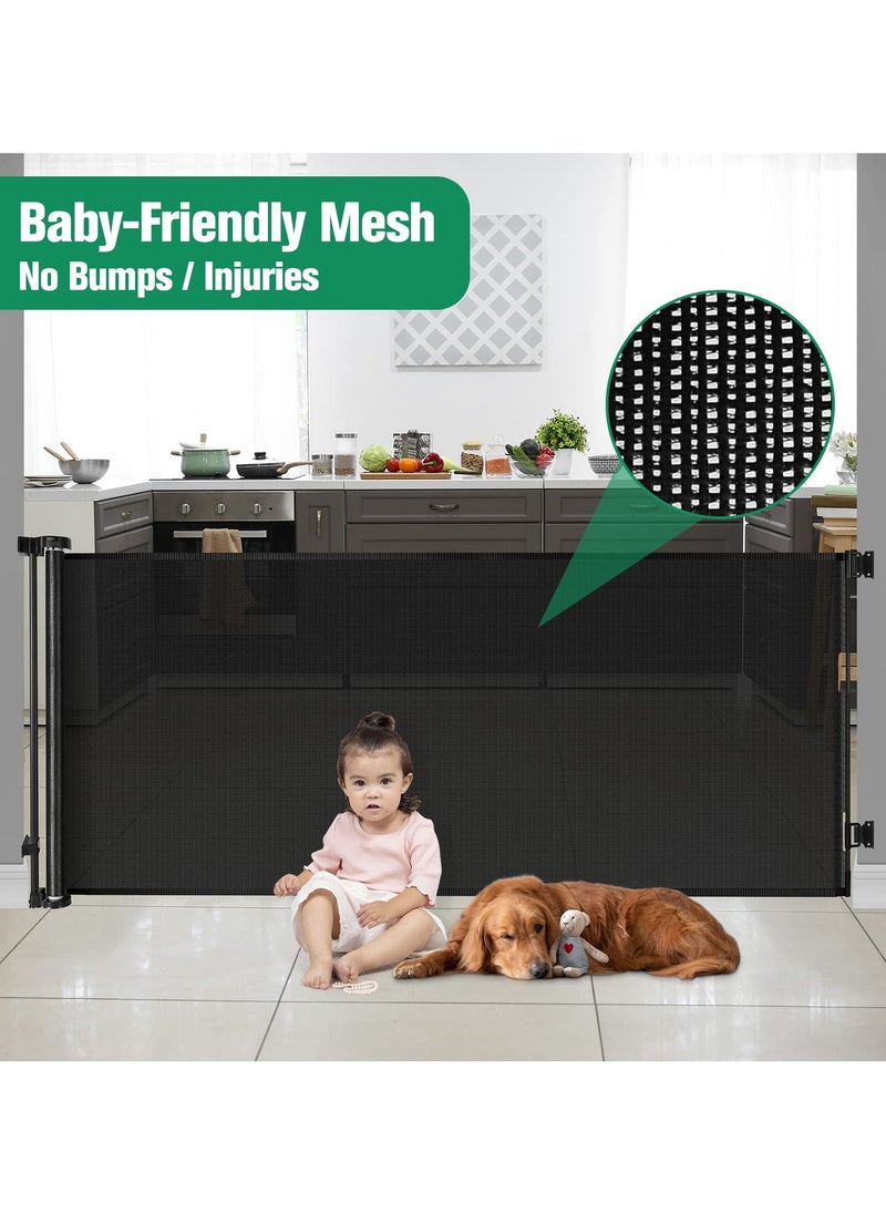 XiuWoo - 3 Meter Extra Wide Baby Gate for Large Openings Retractable Baby Gates for Doorways Extra Long Baby Gate Pet Gates for Dogs Indoor Outdoor Retractable Dog Gate for Stairs - Image 1