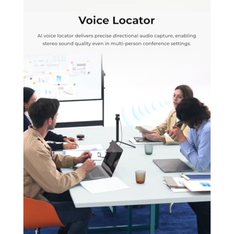 AI-Powered Spatial Audio 4K Webcam - Compact AI Tracking PTZ Camera with 1/2 Sensor, Tri-Mic, Voice Control, 120FPS, HDR, Webcam for PC, Mac, Laptop, Streaming, Meeting, Switch 2 PTZ Camera with 1/2 Sensor, Tri-Mic, Voice Control, 120FPS, HDR, Camera for PC, Mac, Laptop, Streaming, Meeting, Zoom, Teams - Image 5