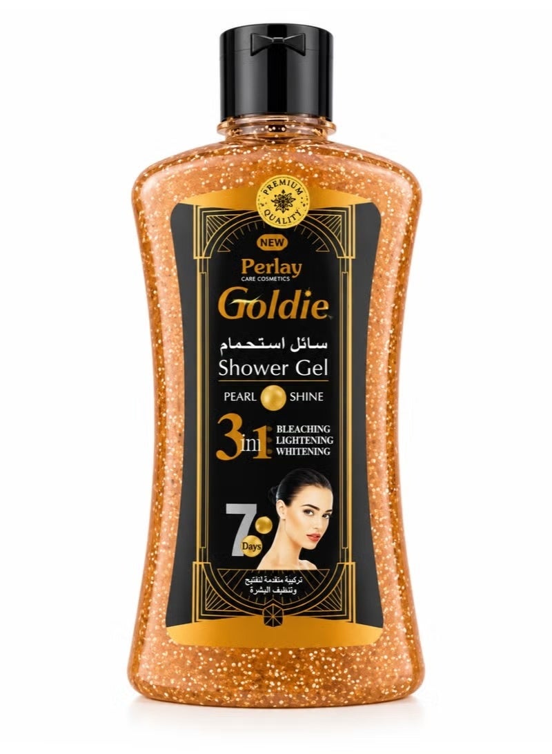 Perlay Goldie 3-in-1 Pearl Shine Shower Gel for Bleaching, Lightening & Whitening - Image 1