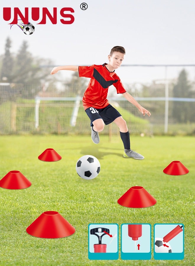 UNUNS Youth Soccer Backyard Set, Soccer Nets Training Equipment,Soccer Ball+Football Net+Soccer Training Goals,Indoor Outdoor Games Practice Portable Set For Kids Adults,Perfect Soccer Gift - Image 4