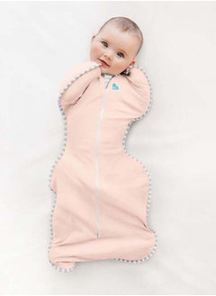 LOVE TO dream Swaddle UP LITE Light Pink – Newborn Baby Sleepwear Sack | Lightweight 0.2 TOG Cotton Swaddle Wrap | Infant Sleep Bag for Warm Weather | Soft & Breathable Babywear for Better Sleep  - Image 3