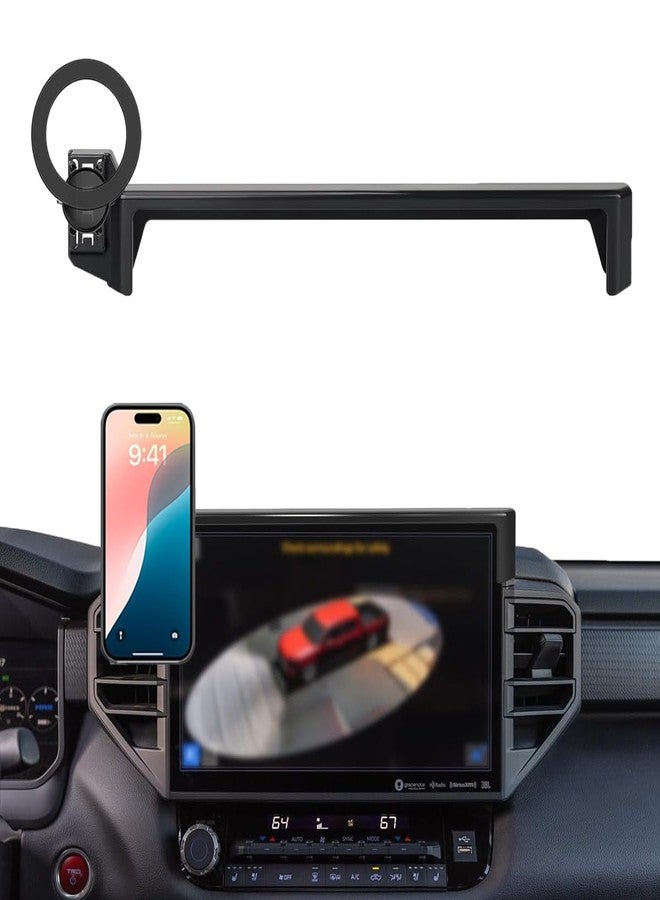 Hesanzol Car Phone Holder for Toyota Tundra 2022-2026/Sequoia 2023-2026 14-inch Touchscreen, Cell Phone Mount Compatible with MagSafe, Designed Exclusively for Toyota Tundra/Sequoia - Image 1