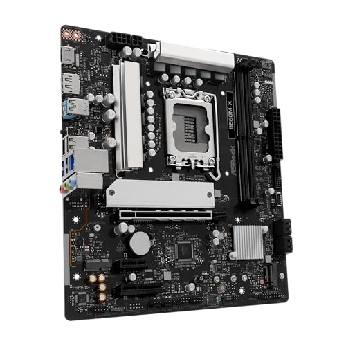 ASRock B860M X DDR5 9066 MHz 128GB M.2 B860 LGA1851 Micro ATX Motherboard Intel Core Ultra BIOS Flashback SATA3 6.0 Gb/s - Image 2