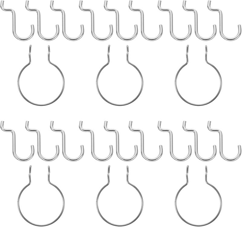 Pegboard Mug Hooks Ring Style Cup Holder Accessories for Kitchen Garage Laundry Room Storage - Image 2