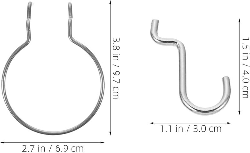 Pegboard Mug Hooks Ring Style Cup Holder Accessories for Kitchen Garage Laundry Room Storage - Image 3