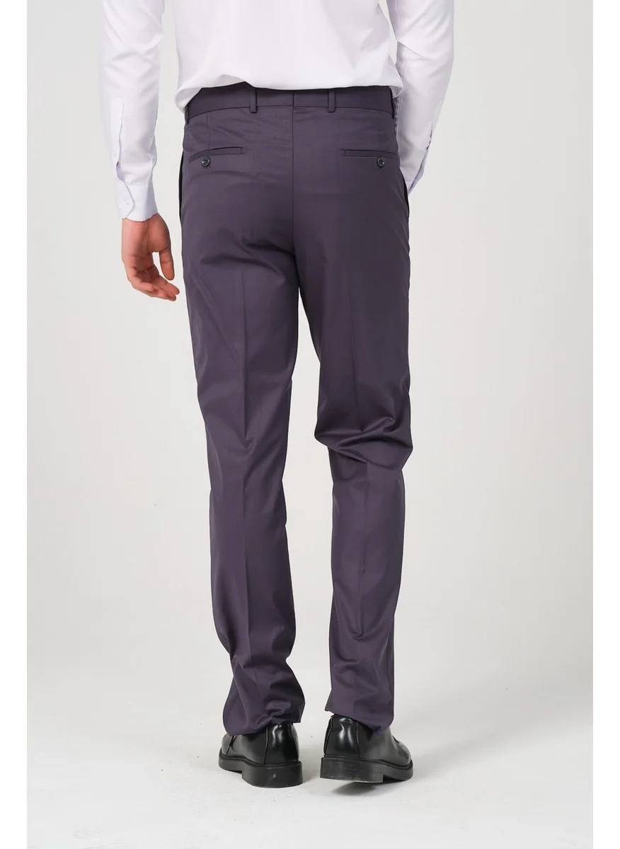 HYMAN Men's Regular Fit Fabric Trousers