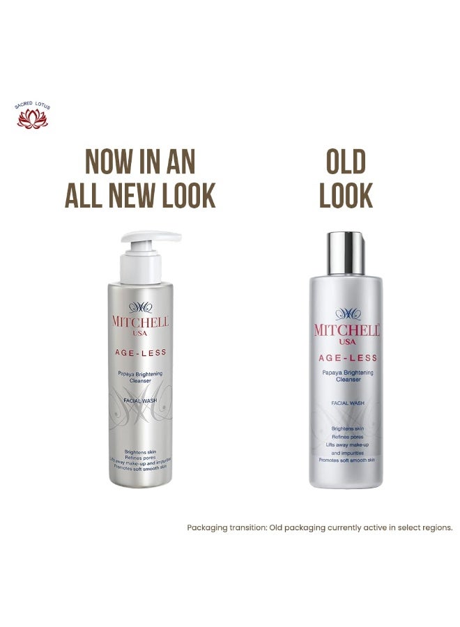 Mitchell USA Age-Less Papaya Brightening Cleanser Facial Wash (200 ml) - Image 3