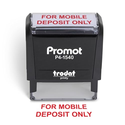 Promot for Mobile Deposit Only - Self Inking Rubber Stamp - Ink Stamps - Image 1