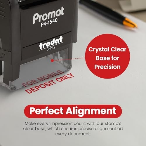 Promot for Mobile Deposit Only - Self Inking Rubber Stamp - Ink Stamps - Image 3
