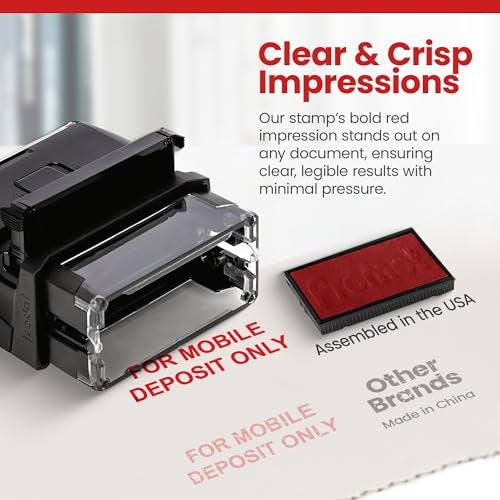 Promot for Mobile Deposit Only - Self Inking Rubber Stamp - Ink Stamps - Image 4