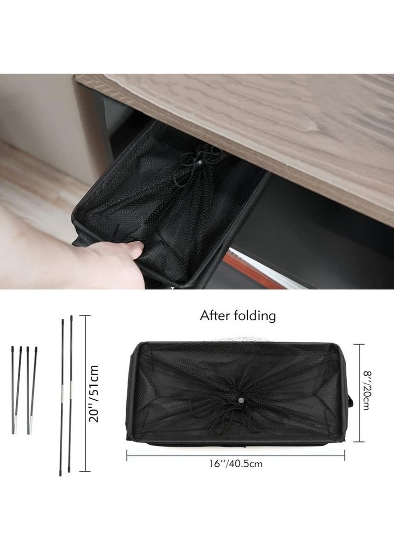 MIXDE Rolling Slim Laundry Basket on Wheels, Foldable Laundry Hamper with Handle, Collapsible Laundry Sorter and Organizer, Tall Storage Basket Bin (Black) - Image 4