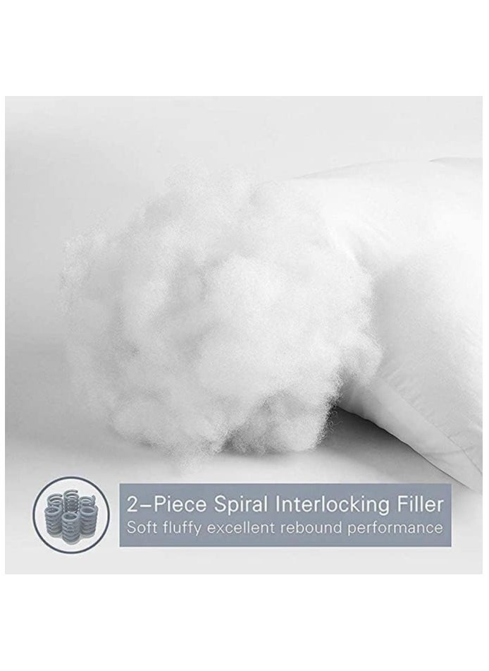 2 Piece Hypoallergenic Down Substitute Polyester Square Pillow Core 30X50 Cm  Best Buy Fluffy Cushions