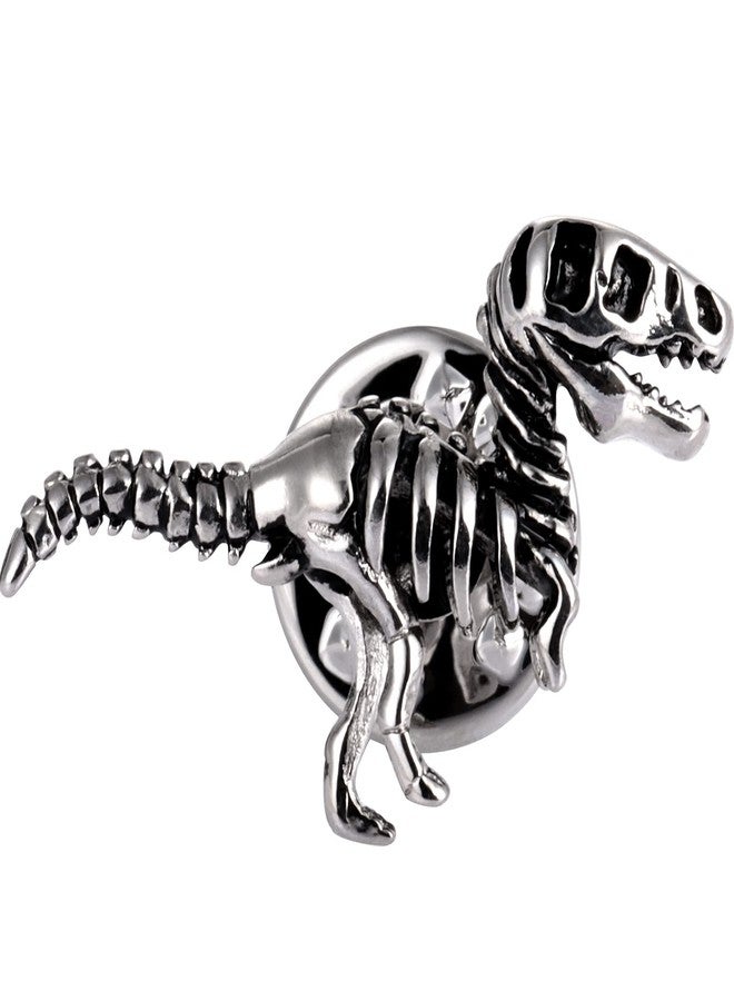 هاوسن دبابيس مينا مبتكرة من هاوسون لتزيين الملابس وحقائب الظهر، هدية رائعة، دبوس زينة مرح للسترة للمراهقين من الجنسين، بروش معدني على شكل ديناصور ثلاثي الأبعاد. - Image 1