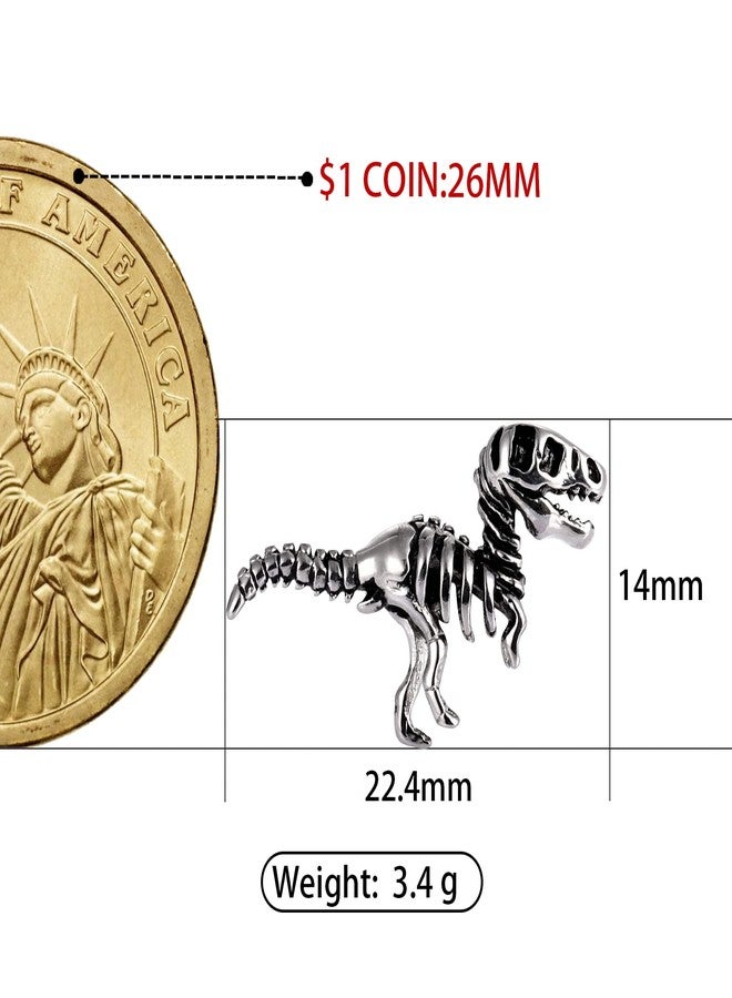 هاوسن دبابيس مينا مبتكرة من هاوسون لتزيين الملابس وحقائب الظهر، هدية رائعة، دبوس زينة مرح للسترة للمراهقين من الجنسين، بروش معدني على شكل ديناصور ثلاثي الأبعاد. - Image 5