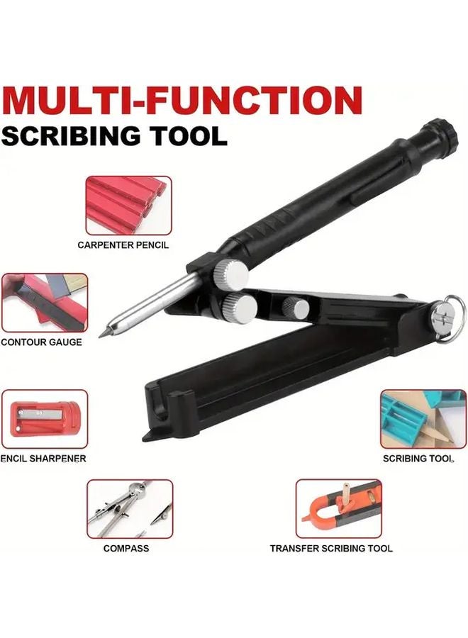 Multi Function Contour Gauge Marking Tool With Line Marker And 6 Pencil Leads - Image 5