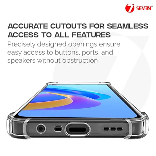 7-Seven 7SEVEN® Back Cover for Oppo A76 4G Transparent Mobile Back Case Shock Proof Design Camera Edges Protection Crystal Clear Phone Case Silicon Soft TPU and Flexible Bumper Phone Cover - Image 5