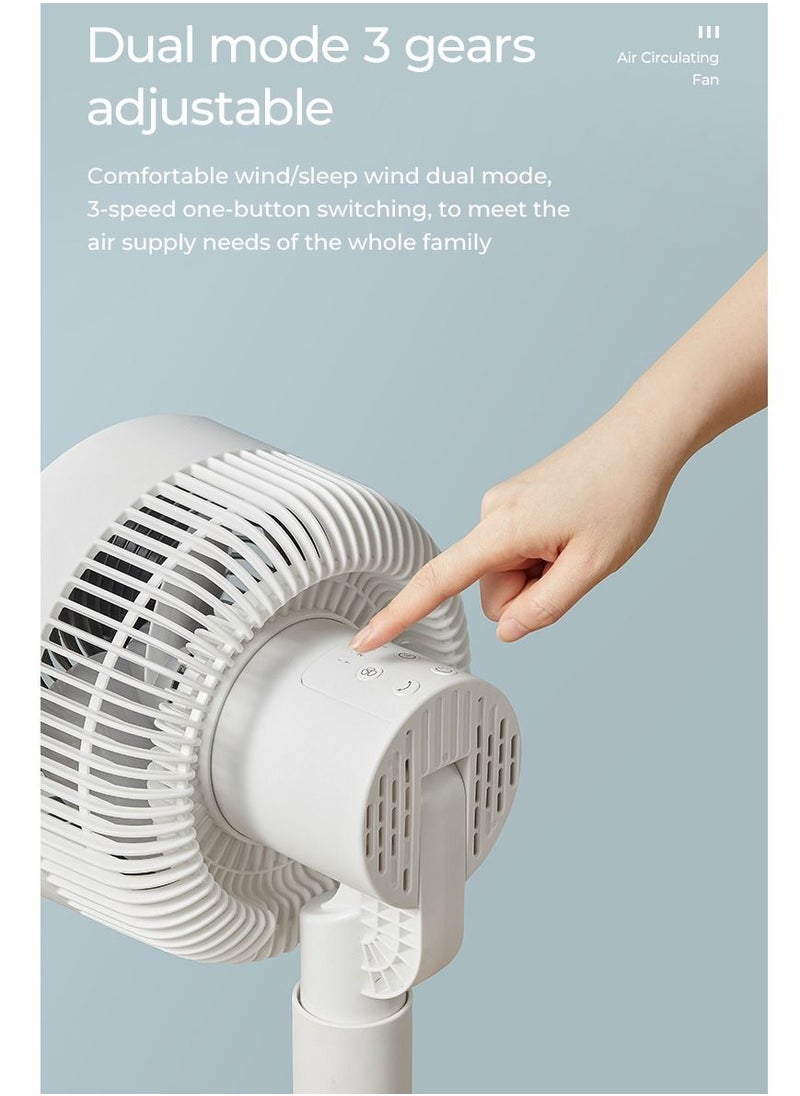 OIDIRE - Pedestal Stand Fan with Remote Control 12-Hour Timer, 3-Speed, Sleeping Mode, and Adjustable Height, Electric Cooling Fans for Home Office Bedroom Use - Image 1