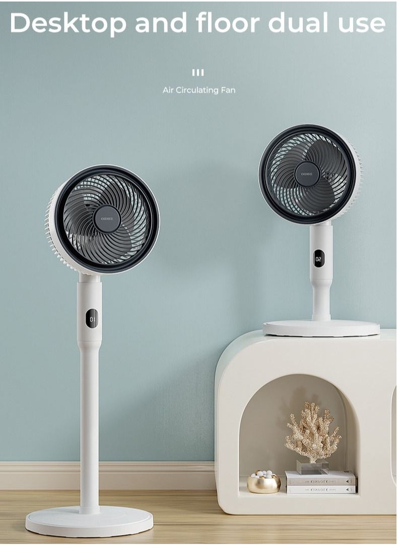 OIDIRE - Pedestal Stand Fan with Remote Control 12-Hour Timer, 3-Speed, Sleeping Mode, and Adjustable Height, Electric Cooling Fans for Home Office Bedroom Use - Image 1