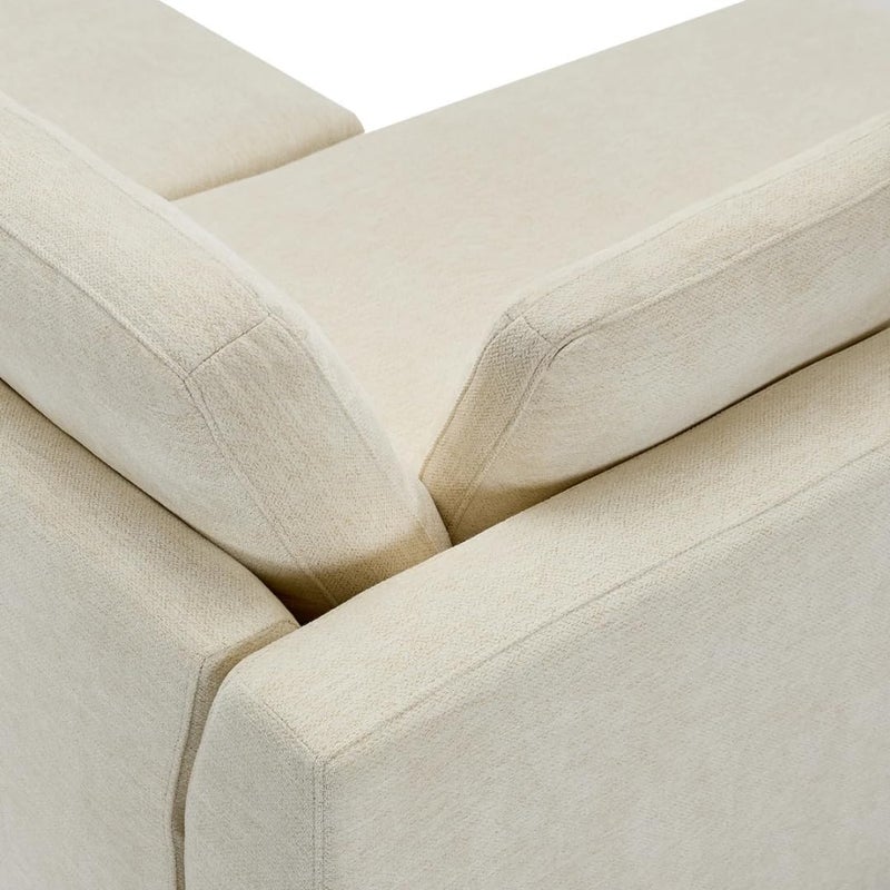Modern 2-Piece Upholstered Sectional Sofa with Convertible Chaise Lounge - Beige, Left Hand Facing - Image 4
