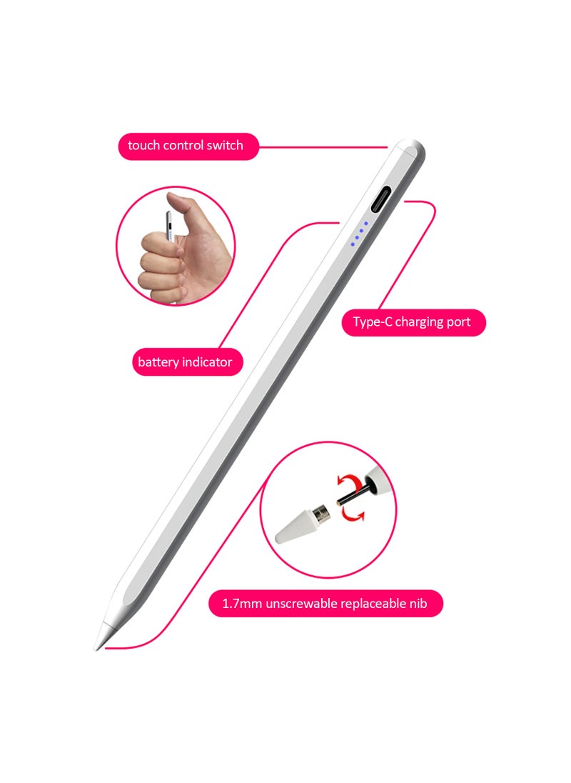 Generic - Universal Stylus Pen with Magnetic for Android IOS Windows Touch Pen for iPad Apple Pencil for Huawei Lenovo Samsung Phone Tablet Pen - Image 1