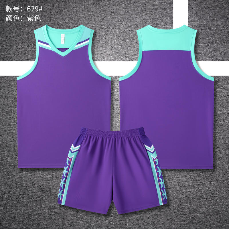 Adult And Children'S Basketball Uniforms, Boys And Girls, Primary And Secondary School Students' Competition Uniforms, Girls' Training Short-Sleeved Jerseys - Image 3