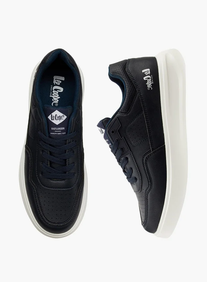 Lee Cooper Men's Panelled Lace-Up Sneakers