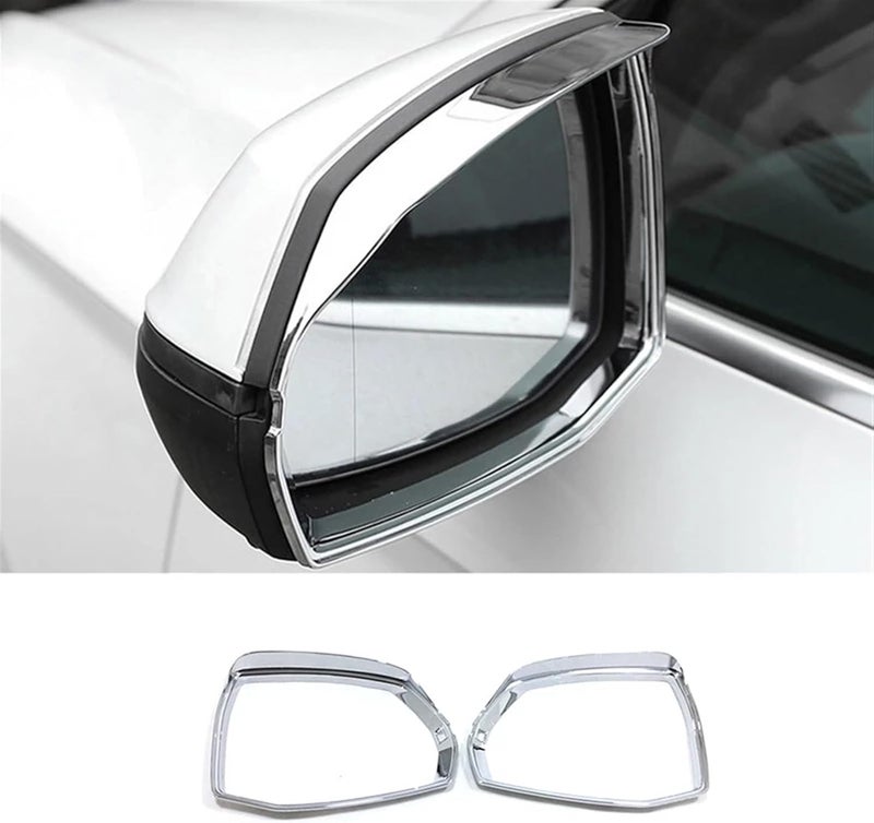 QASULER Car Rearview Mirror Rain Cover Trim - Image 4
