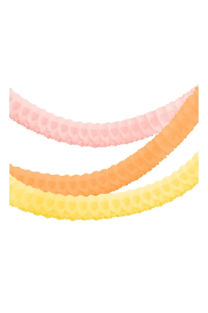 Meri Meri 3 Pink Honeycomb Garlands