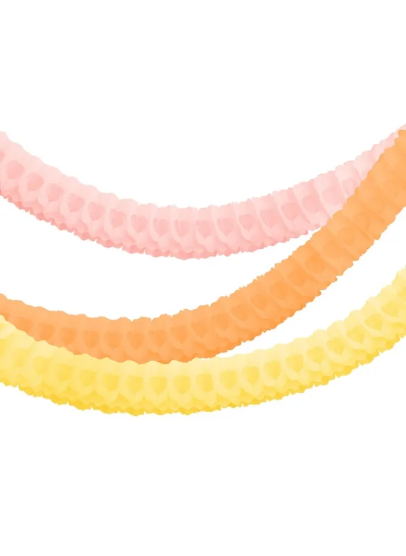 Meri Meri 3 Pink Honeycomb Garlands