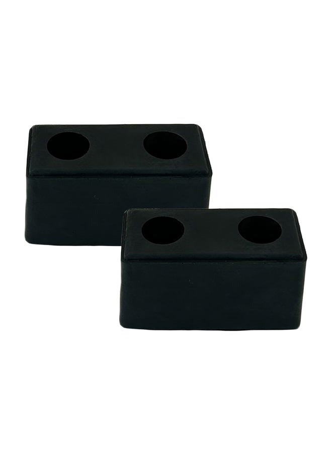 Fudatong 2PCS Buffers USA Molded Rubber Bumper Block Dock Buffer 6x3x3 for Chassis/Trailers/Truck/Flatbed/Reefer with Steel Washer (4502-1276) - Image 1