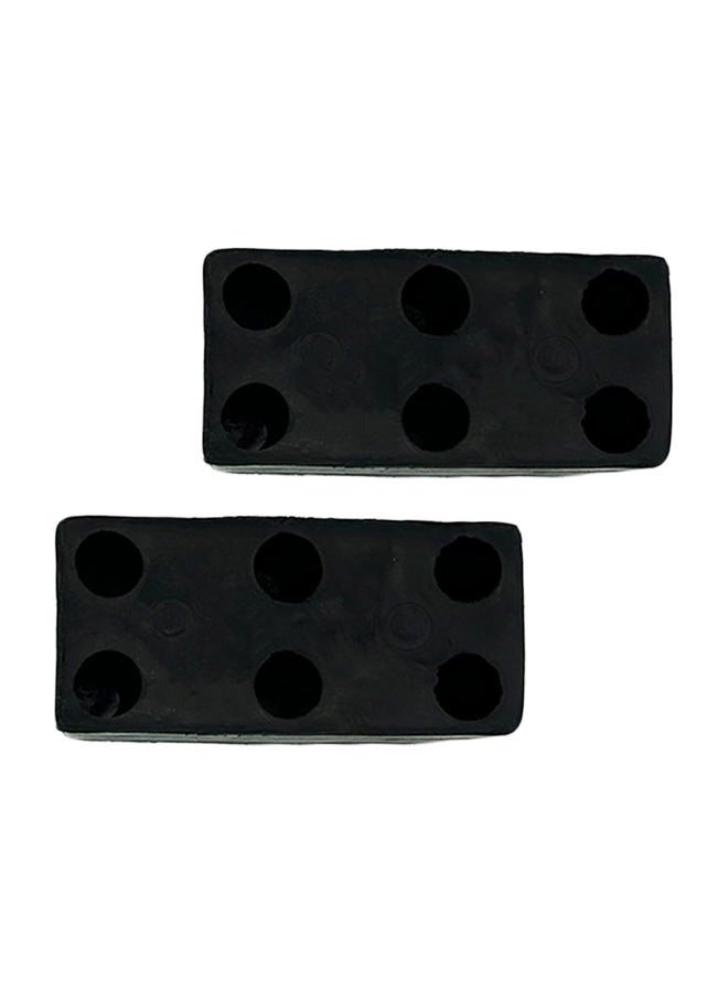 Fudatong 2PCS Buffers USA Molded Rubber Bumper Block Dock Buffer 6x3x3 for Chassis/Trailers/Truck/Flatbed/Reefer with Steel Washer (4502-1276) - Image 5